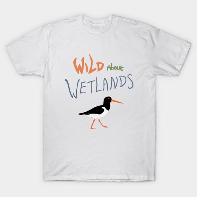 Wild About Wetlands Oystercatcher T-Shirt by SpectrumDragon